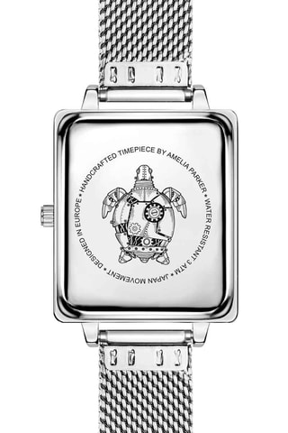 Reloj de cuarzo de acero Desert - Plateado