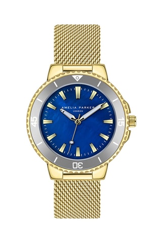 Reloj de cuarzo de acero Orcena - Nácar