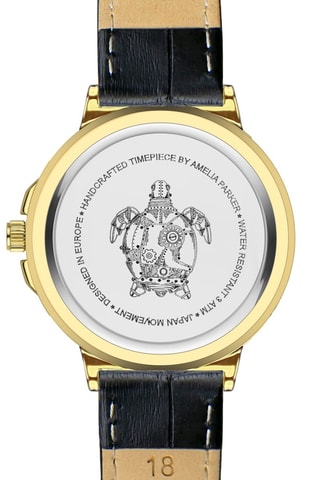 Reloj de cuarzo de piel Orcena - Nácar