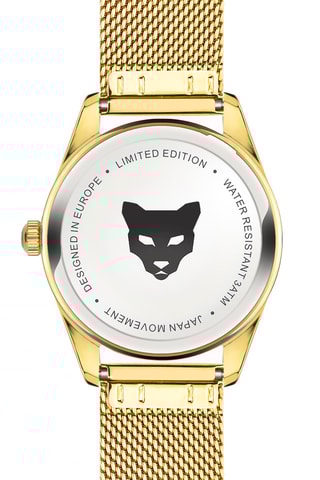 Reloj de cuarzo de acero y nácar Tirana