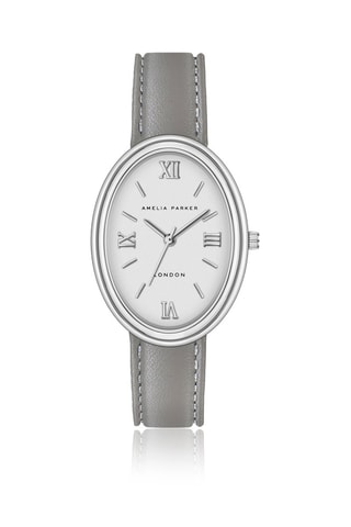 Reloj de cuarzo de piel Soraya - Gris