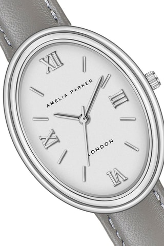 Reloj de cuarzo de piel Soraya - Gris