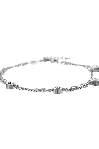 Estuche reloj de cuarzo y pulsera de acero Soraya - Plateado