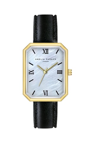 Reloj de cuarzo de piel Bali Sands - Nácar