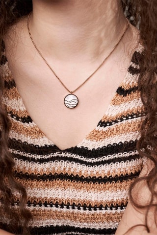 Colar Moonlit Beach  Dourado-rosa