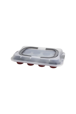 Molde con tapa Sweet Cherry - 
12 muffins