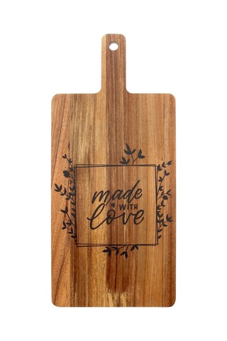 Tabla para cortar de madera de acacia - 40 x 22 cm