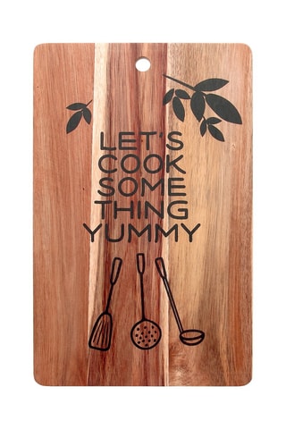 Tabla para cortar de madera de acacia - 35 x 22 cm