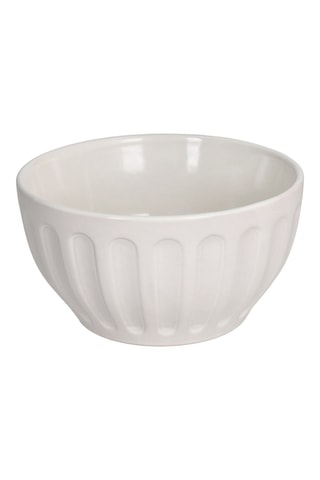 6 boles de gres Madrid Camille Crema - 14 cm