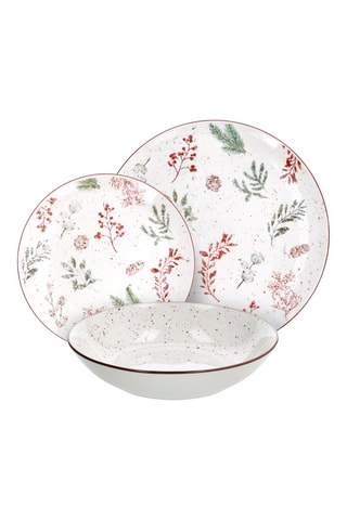 Vajilla de porcelana Madison Winter - 18 piezas