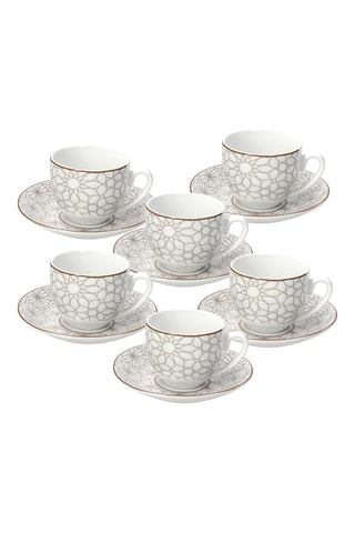 Juego de café de porcelana Madison Habana - 6 personas