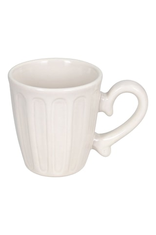 6 tazas de café de gres Madrid Camille Crema - 10 cl