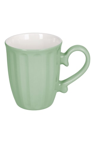 6 tazas de gres Madrid Camille Crema - 30 cl