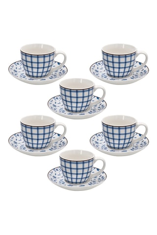 Juego de café de porcelana - 6 personas