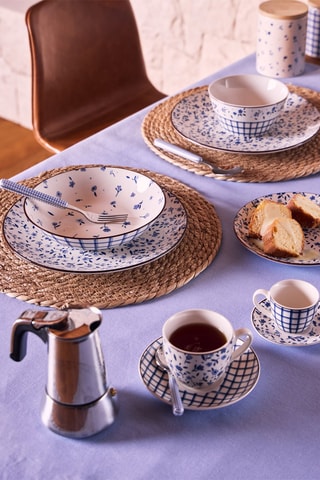 Juego de café de porcelana - 6 personas