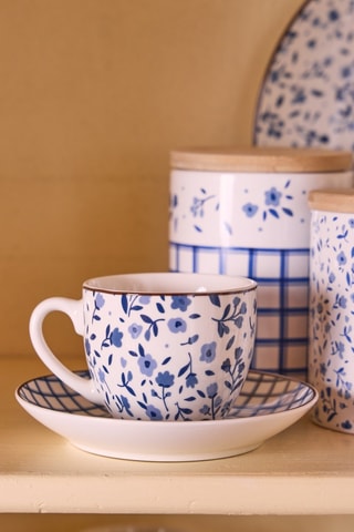 Juego de té de porcelana - 6 personas