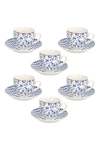 Juego de té de porcelana - 6 personas