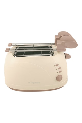 Tostadora y pinza de acero inoxidable Iridea - 750 W