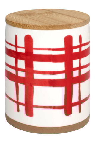 Tarro de café de cerámica y madera Spotty - 65 cl