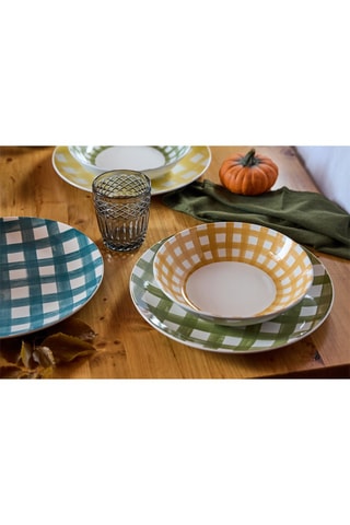 Vajilla de porcelana Madison Caledonia - 18 piezas