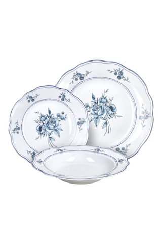 Vajilla Heritage Florals - 18 piezas