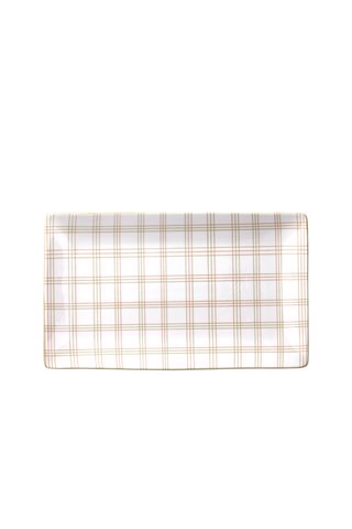 6 platos de porcelana Mandorla - 28 x 16,5 x 2,5 cm