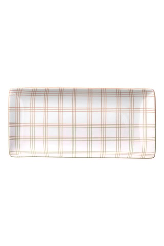 6 platos de porcelana Mandorla - 25 x 12 x 2,5 cm