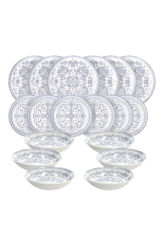 Vajilla de porcelana - 18 piezas