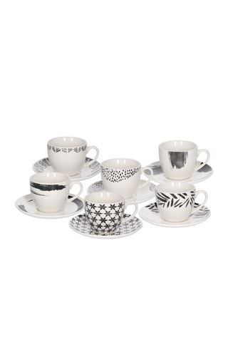 Juego de té de porcelana New Bone China Zenith - 6 personas