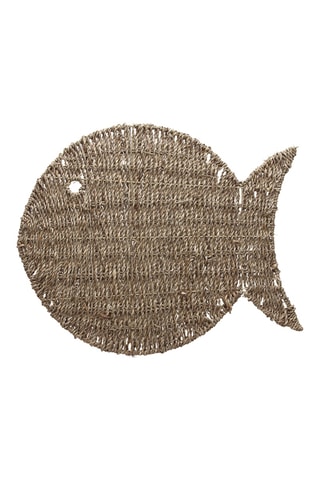 3 manteles individuales de fibra natural Fish - 43 x 35 cm
