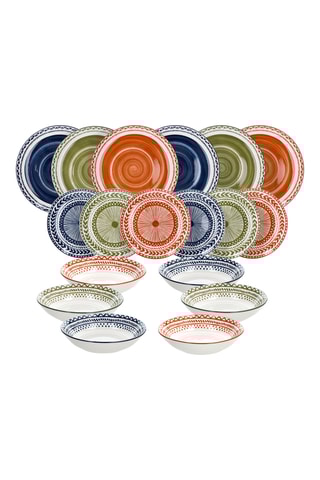 Vajilla de porcelana Madison Hakuna - 18 piezas