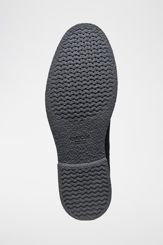 Derbys en cuir de veau nubuck Claudio - Bleu marine