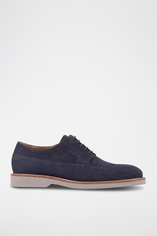 Derbys en nubuck Gubbio - Bleu marine