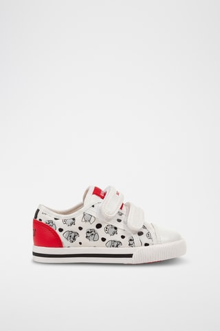 Tennis Lucky Les 101 Daltamiens Disney - Blanc et rouge