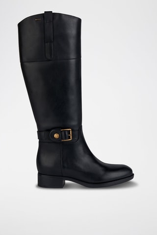 Bottes en cuir nappa Felicity - Noir