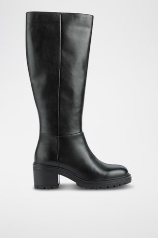 Bottes en cuir nappa Damiana - Noir