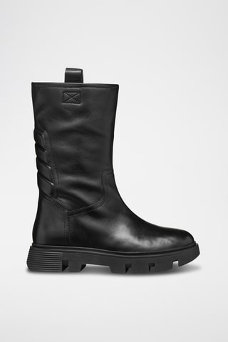 Bottes en cuir de mouton Vilde - Noir