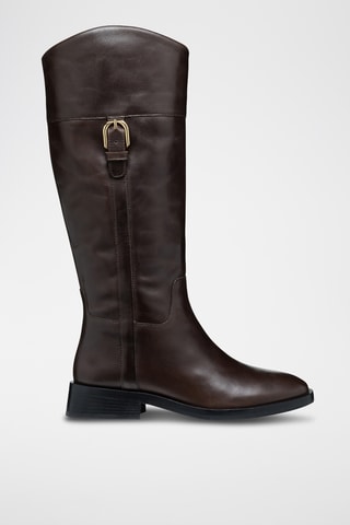 Bottes en cuir de veau Tormalina - Marron foncé