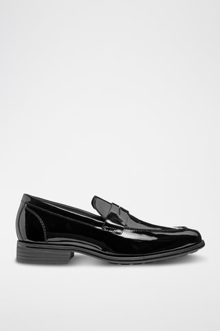 Mocassins en cuir de veau verni Walk Pleasure - Noir