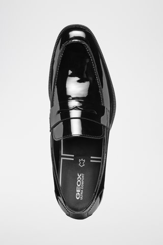 Mocassins en cuir de veau verni Walk Pleasure - Noir