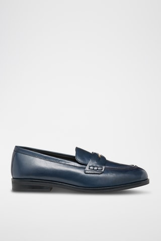 Mocassins en cuir de veau Cloridie - Bleu marine