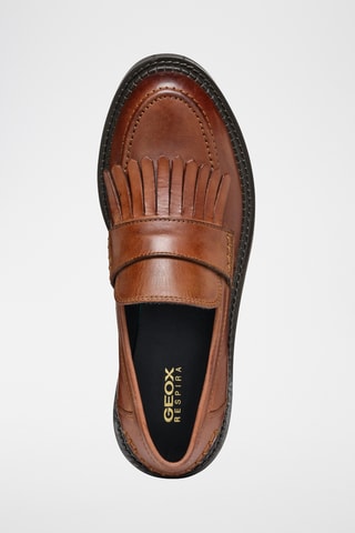 Mocassins en cuir de veau Serilda - Marron clair