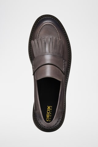 Mocassins en cuir de veau Serilda - Taupe