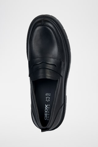 Mocassins plateformes en cuir Spherica - Noir