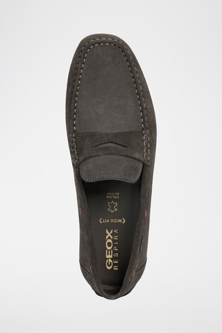 Mocassins en nubuck Moner - Gris foncé