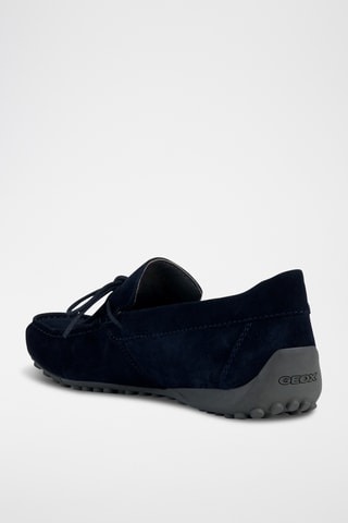 Mocassins en nubuck Snake - Bleu marine