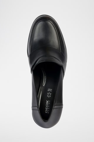 Mocassins compensés en cuir nappa Manilva - Noir