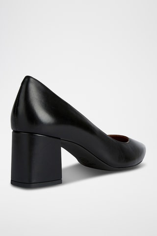 Escarpins en cuir de mouton nappa Bigliana - Noir