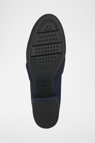 Escarpins en cuir de chèvre nubuck Eleana - Bleu cobalt