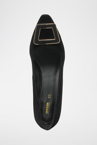 Escarpins en cuir de chèvre nubuck Giselda - Noir